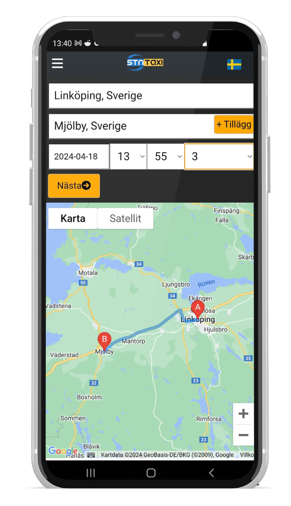 Linköping Miljö Taxi App